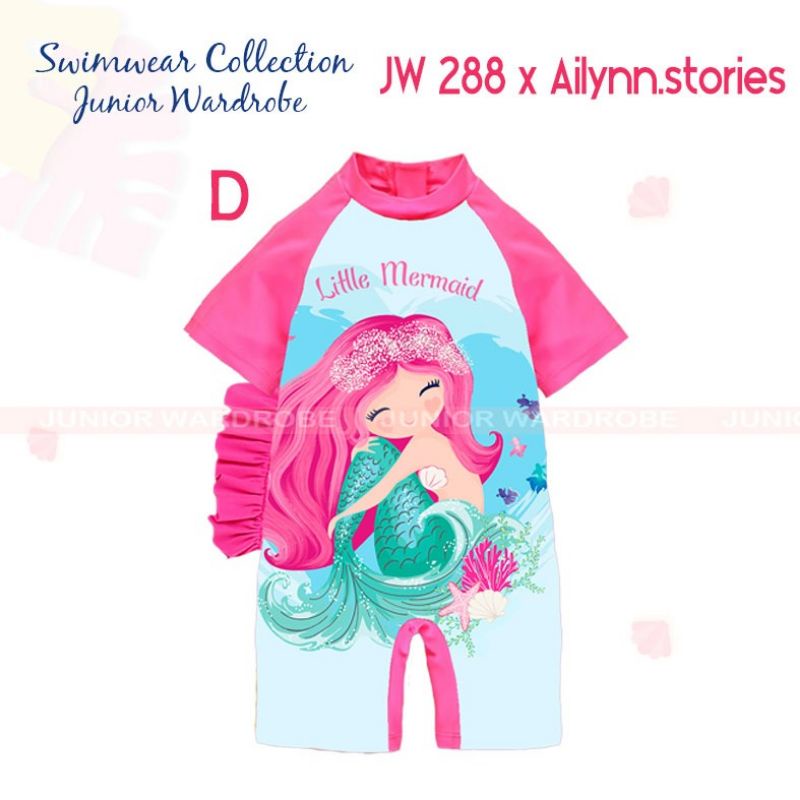 Baju Renang anak perempuan Junior Wardrobe JW 288 Size 08-13