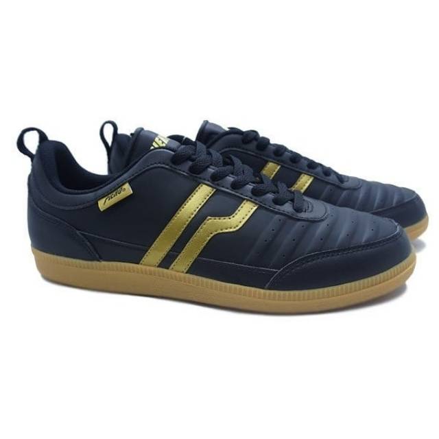 Sepatu Casual Piero Saga - Black / Gold / Gum