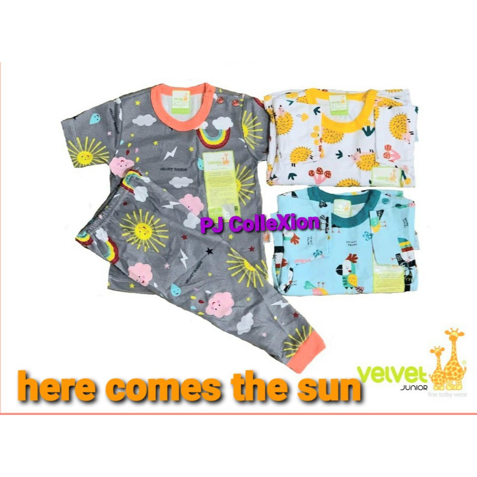 Velvet Junior Baju lengan pendek celana panjang