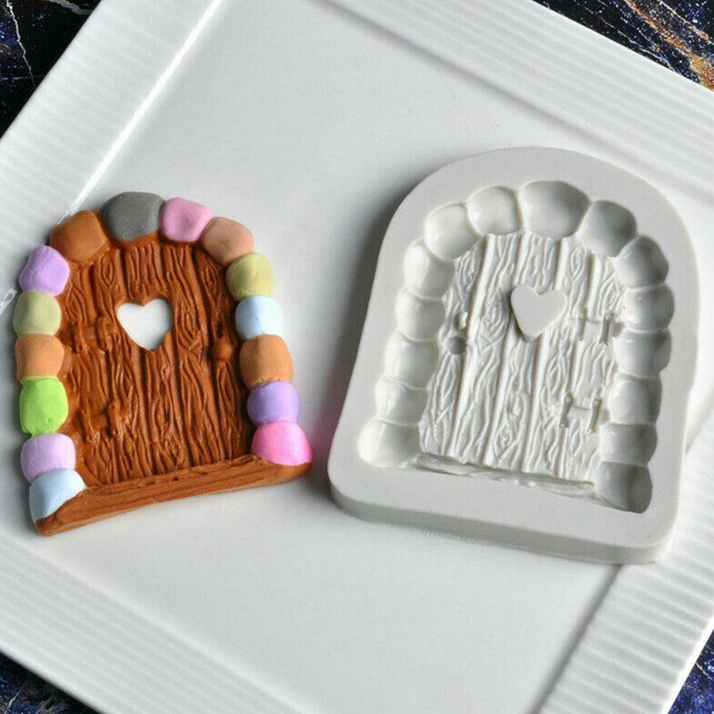 [Elegan] Peri Pintu Cetakan Silikon Buatan Tangan Alat Kue Kerajinan Permen Cetakan Untuk Dekorasi Kue Fondant Cetakan