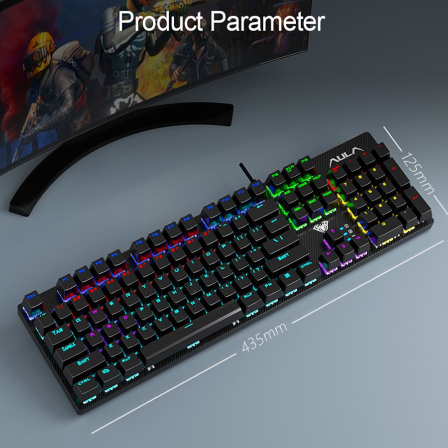 Keyboard Gaming Mechanical Aula S-2022 Macro Keyboard / Aula S 2022