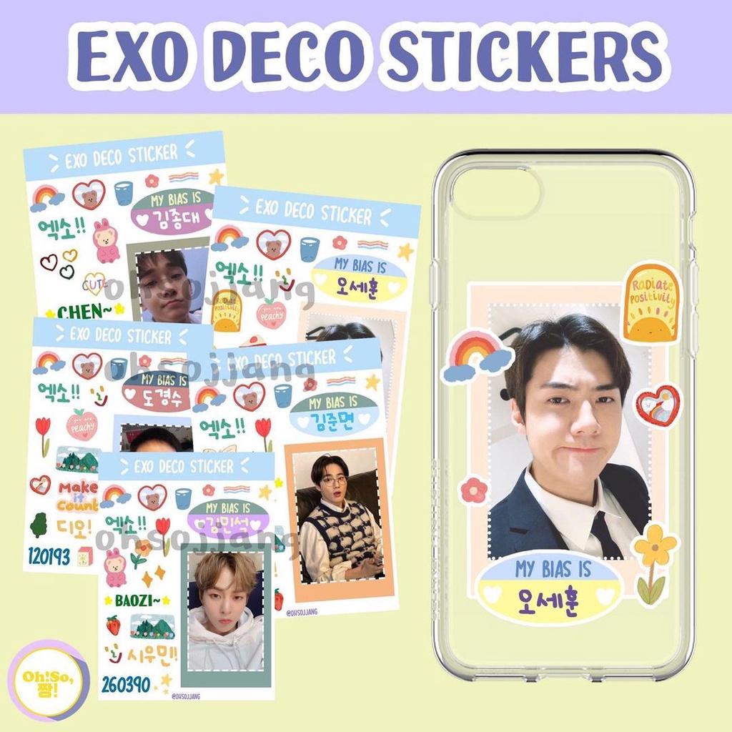 EXO CUTE DECO STICKERS LUCU