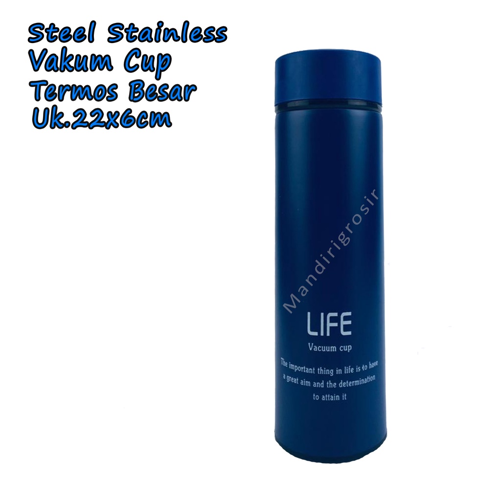 Termos Besar *Steel Stainless Vakum Cup * Termos Air Panas * Uk.22x6cm