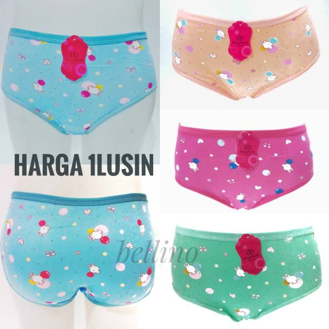 1Lusin 12pcs Celana Dalam Wanita CD Wanita  Motif Import Super  Soft  Allsize Fit L Cd Cewek Murah