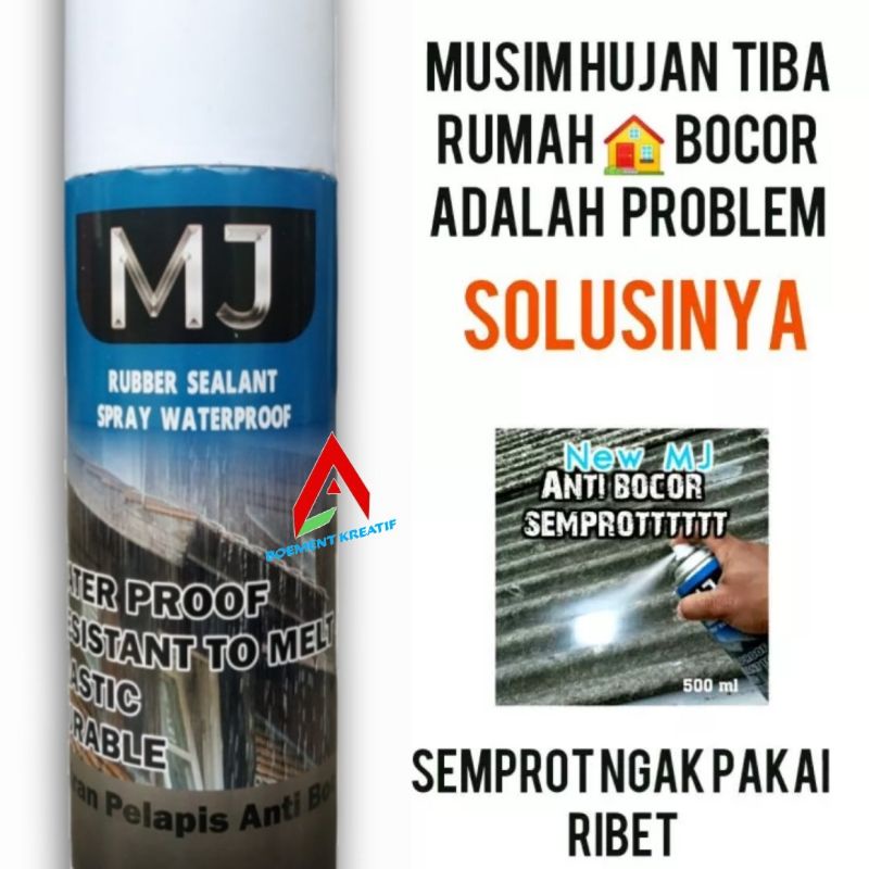 Semprotan Anti Bocor / Anti Bocor Semprot / Rubber Sealant Spray / Anti Bocor Atap Rumah / Spray Ajaib