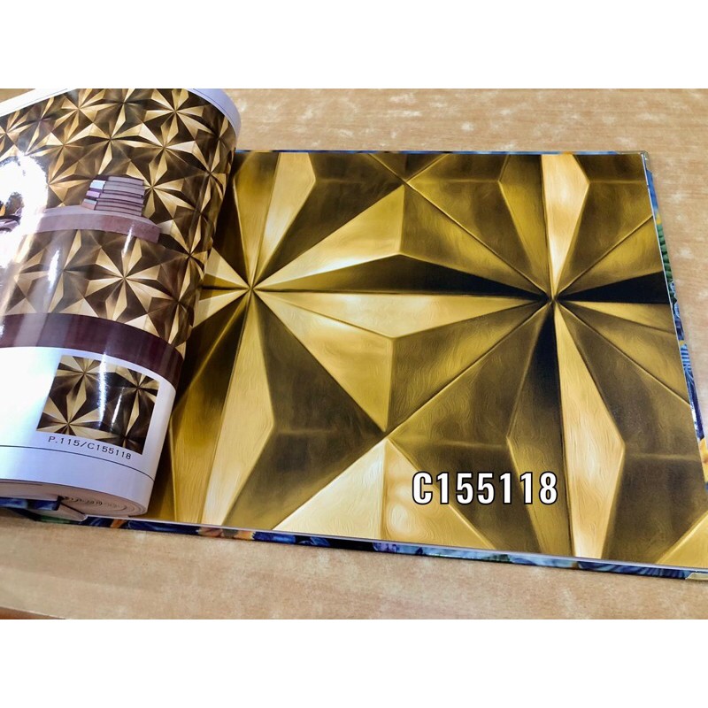 Wallpaper Dinding Murah 3D Kotak Abstrak Modern Mewah