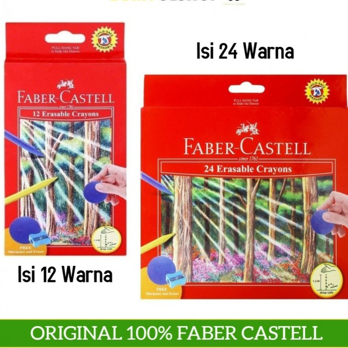 

Bagus Set 12 Warna Faber Castell Erasable Crayon Krayon Bisa Hapus Bagus