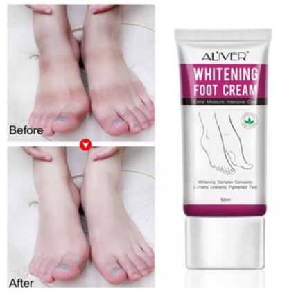 Aliver Perawatan Pelembab Krim Pemutih Kulit Kaki Perawatan Kulit kaki halus 50ml