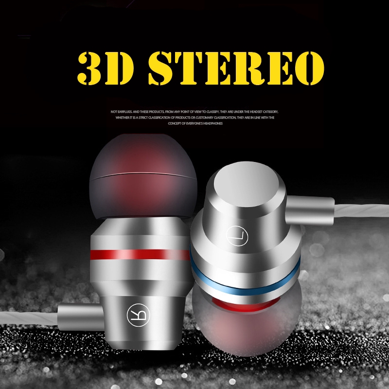 Earphone In-Ear 3.5mm Super Bass Stereo dengan Mic