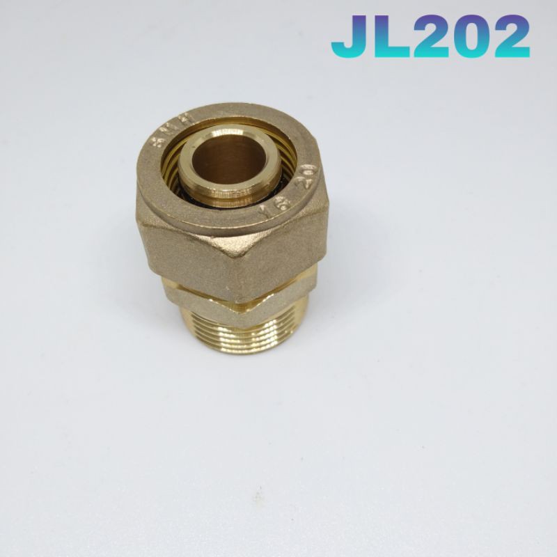 Sambungan pipa air panas Sok Drat Luar Kuningan 3/4 inch JL202