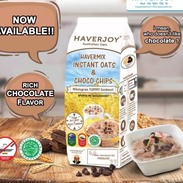 

Produk Dijamin Ori Haverjoy Instan Oats & Choco Chips 1kg c99₨