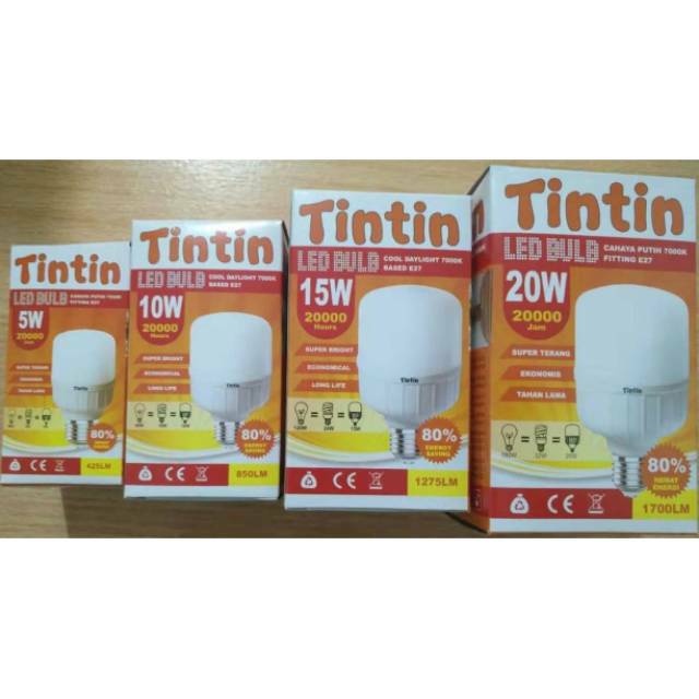 GROSIR lampu led tintin / tin tin 10watt /lampu led murah