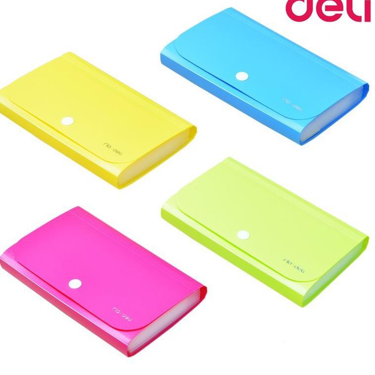 

[KODE 7084] EXPANDING FILE B6 MINI DELI 5561 MAP UANG SEKAT DOMPET MINI KANCING