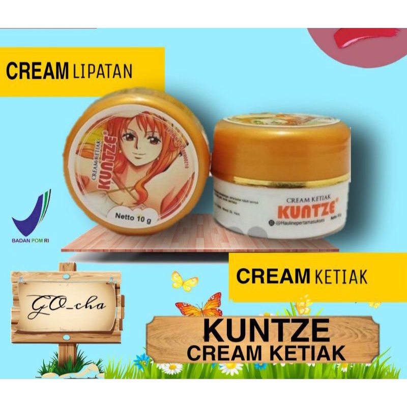 cream ketiak kuntze original bpom/pemutih ketiak selangkangan leher/pemutih kulit/shinkurim termurah