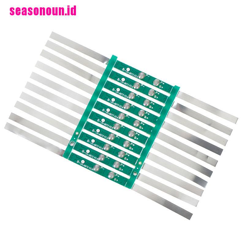 10 Pcs Papan Pelindung BMS 2A Untuk 1S 3.7V 18650 Li-ion lithium