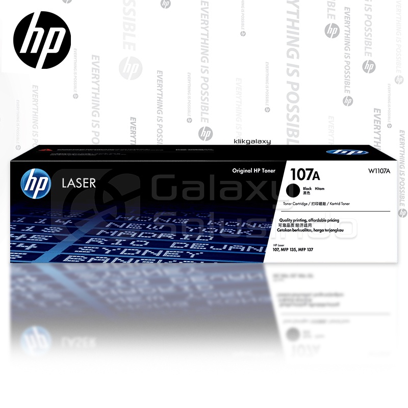 HP 107A Black Original Laser Toner Cartridge - W1107A