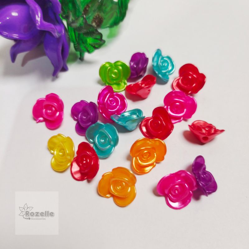 25gr Mutiara mawar kecil (Bahan kerajinan strap dan konektor masker)