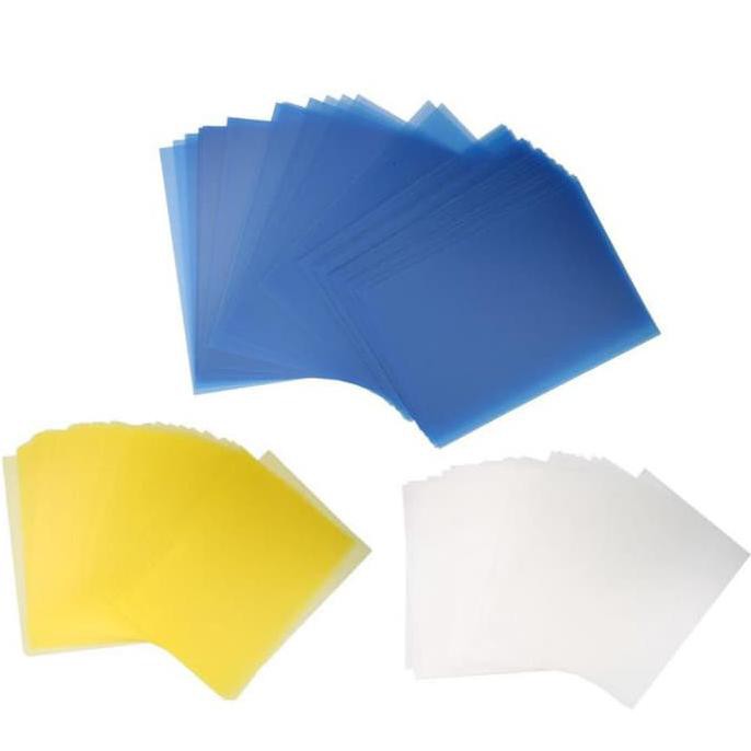 

50Pcs Kertas Film Dokumen Bahan Pp Transparan Ukuran A5 / B5 / A4 Store_Tutut