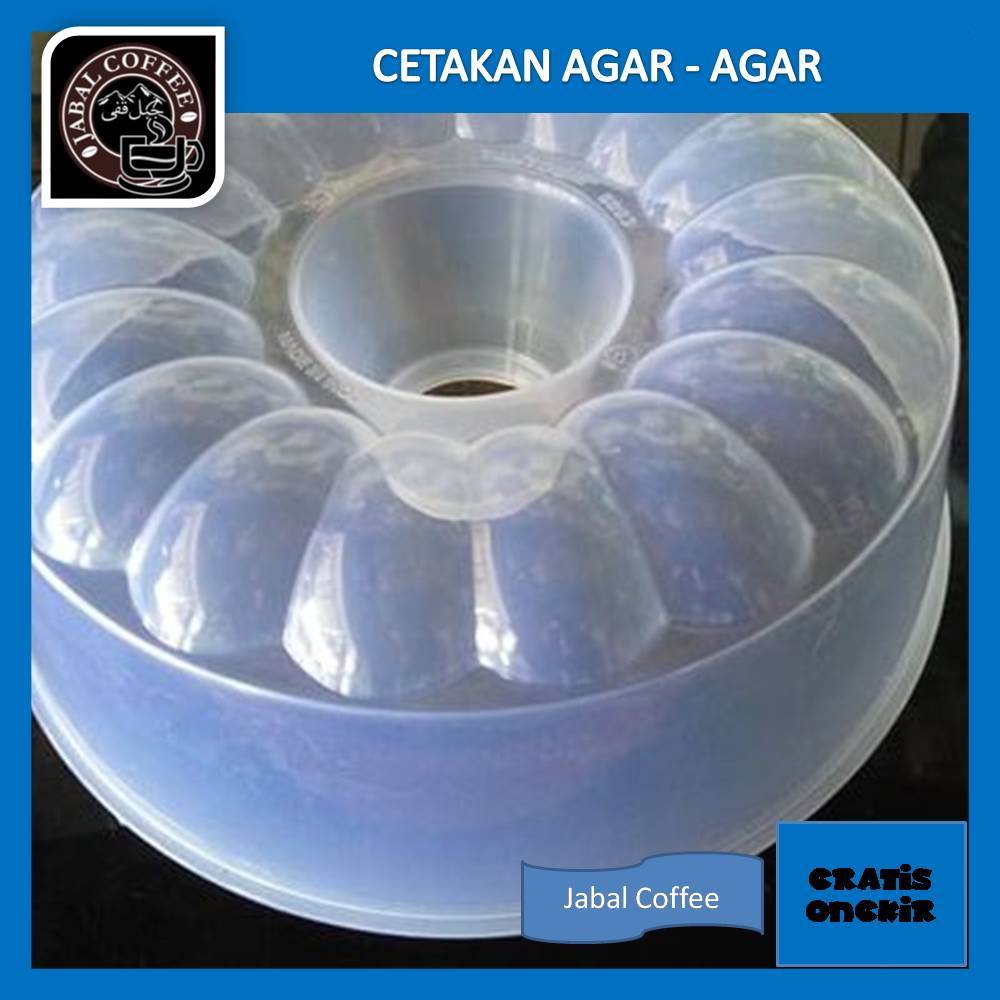 Cetakan Puding Plastik Motif Bunga / Loyang Puding Agar Agar / Cetakan Jelly Green Leaf