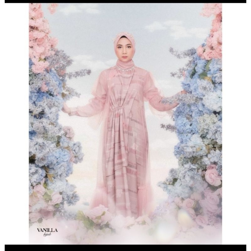 lotus dress by vanilla hijab