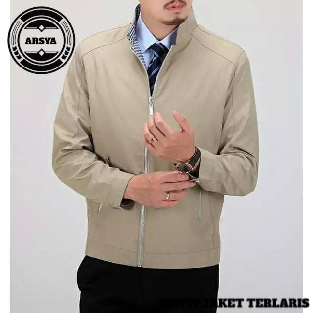 Jaket Casual Jas Formal Kantor Minimalis Pria Semi Seragam