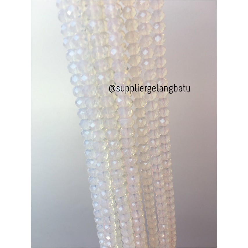 Crystal Ceko kilap 8mm barjad api moonstone opalite bahan perhiasan aksesoris bahan supplier craft