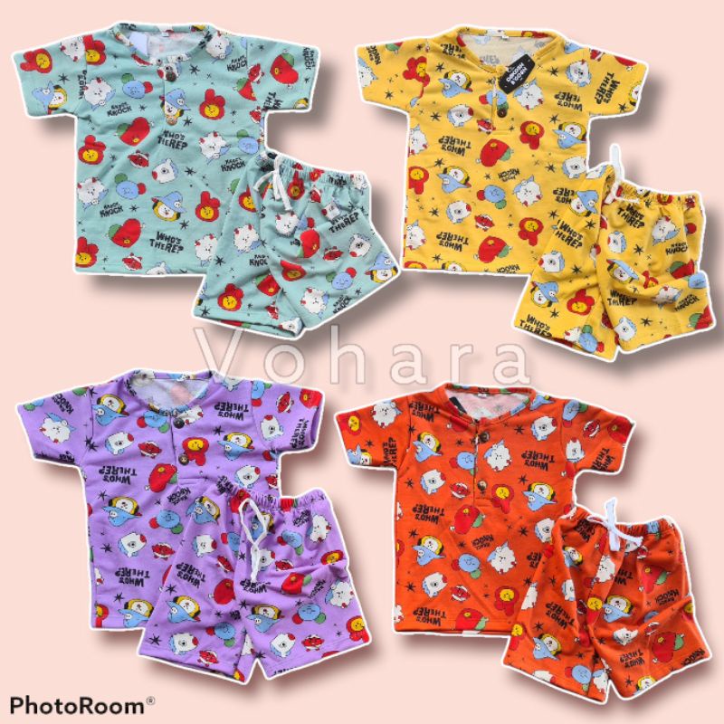 Set Kiano BTS SERIES 2-7 Tahun Setelan Kiano BTS Babyterry Import Setelan Anak Murah Kancing Batok