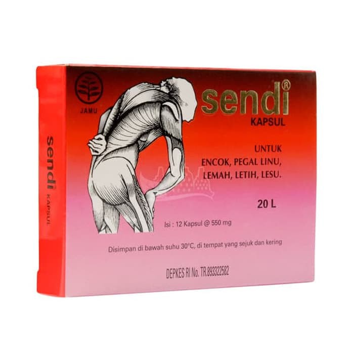 

SENDI 12 KAPSUL - Borobudur Herbal - Meredakan encok, pegal linu, menyegarkan, menghangatkan badan