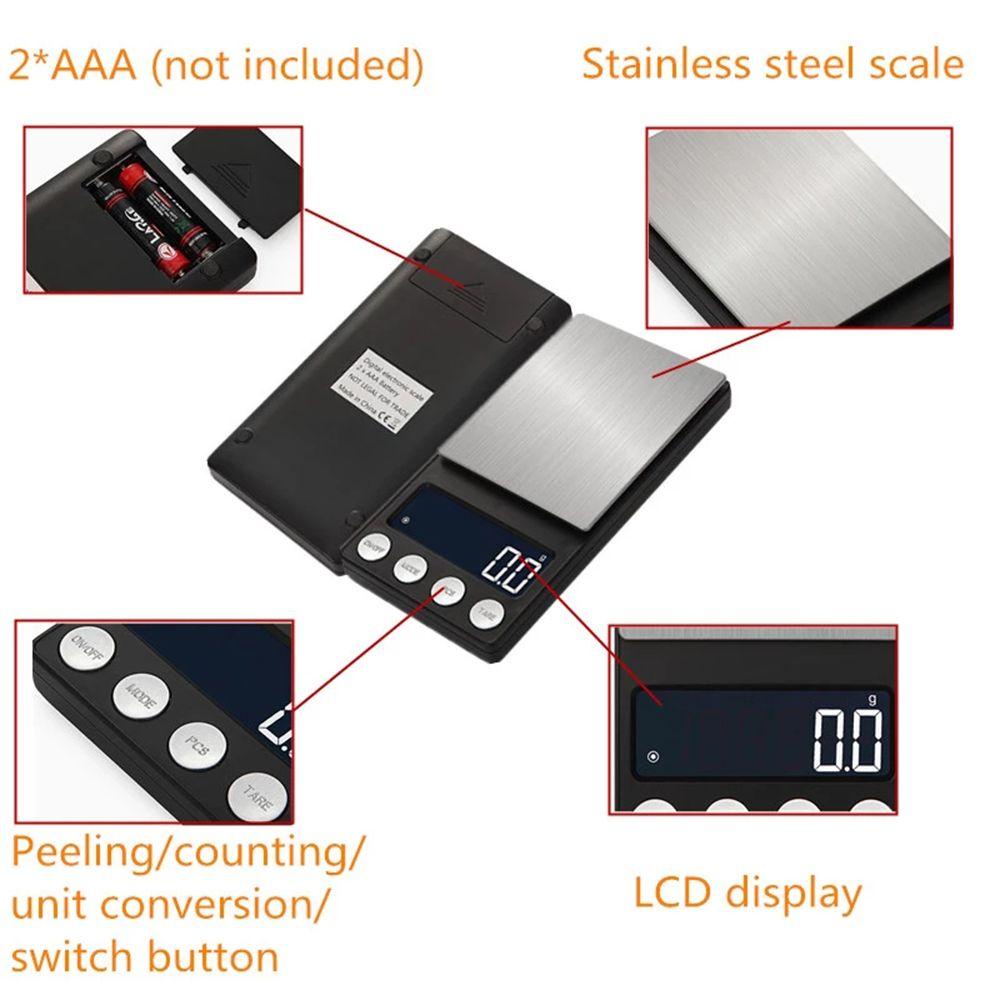 Timbangan Digital Nanas Professional 0.01g /0.1g Mini Pocket Balance Gram Scale