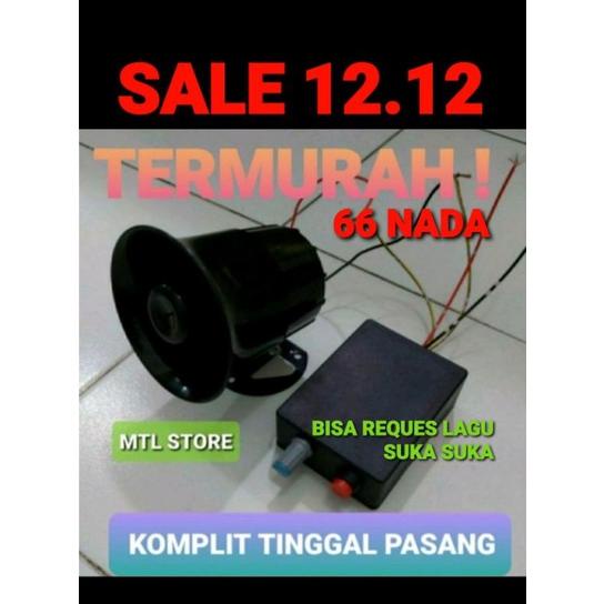 [[BISA COD]] Alarm atret mp 3 alarm mundur lagu bisa 12 v atau 24 volt speaker Toa 30 watt(modul ada