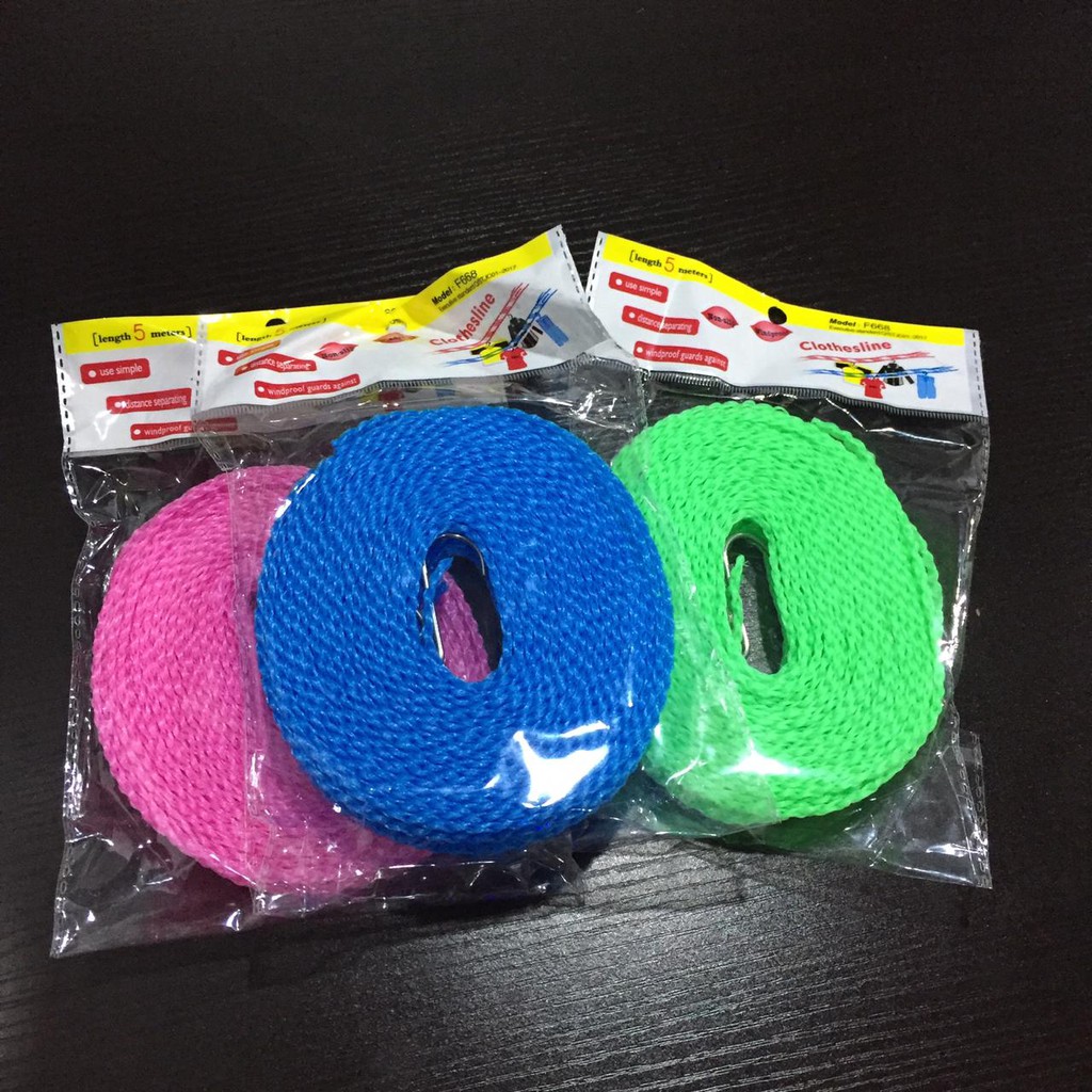 HL0061 Tali Jemuran 5 Meter Tali Jemuran Baju Lubang