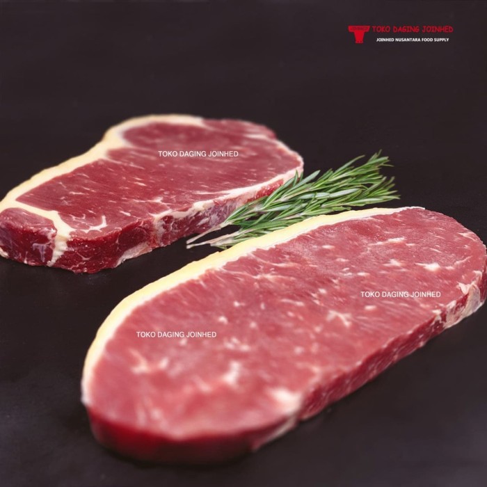 DAGING SAPI SIRLOIN STEAK EMPUK IMPORT AUSTRALIA KEMASAN 200 GR HALAL