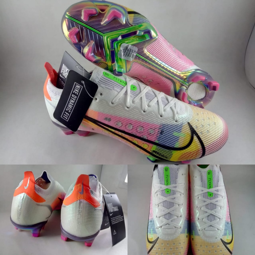 Sepatu Bola Nike Mercurial Vapor Dragonfly 14 Elite FG White Pink