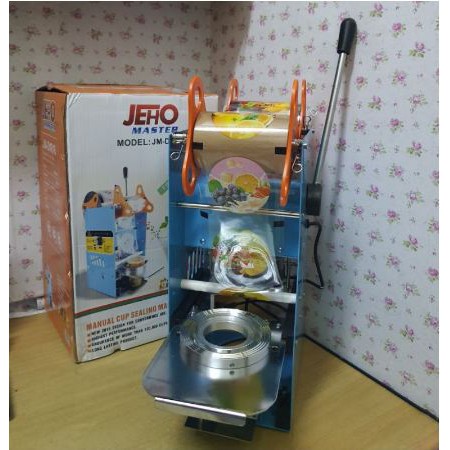 Alat Press Gelas Plastik Cup Sealer Jeho + Refil Jeho