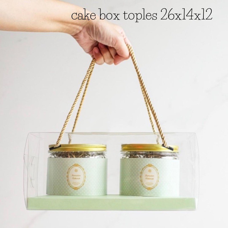 

Box Mika Handle Tali / Box 2 Toples Kue Kering Kotak Hamper Kue Kering Lebaran Idul Fitri