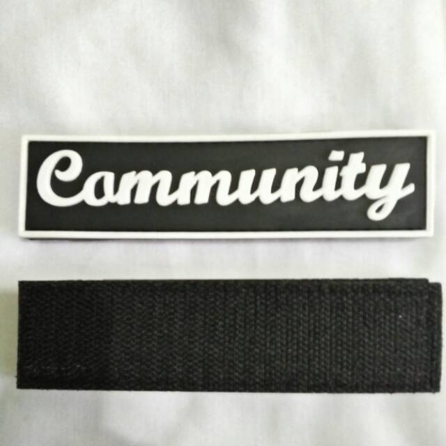 Patch rubber velcro label community