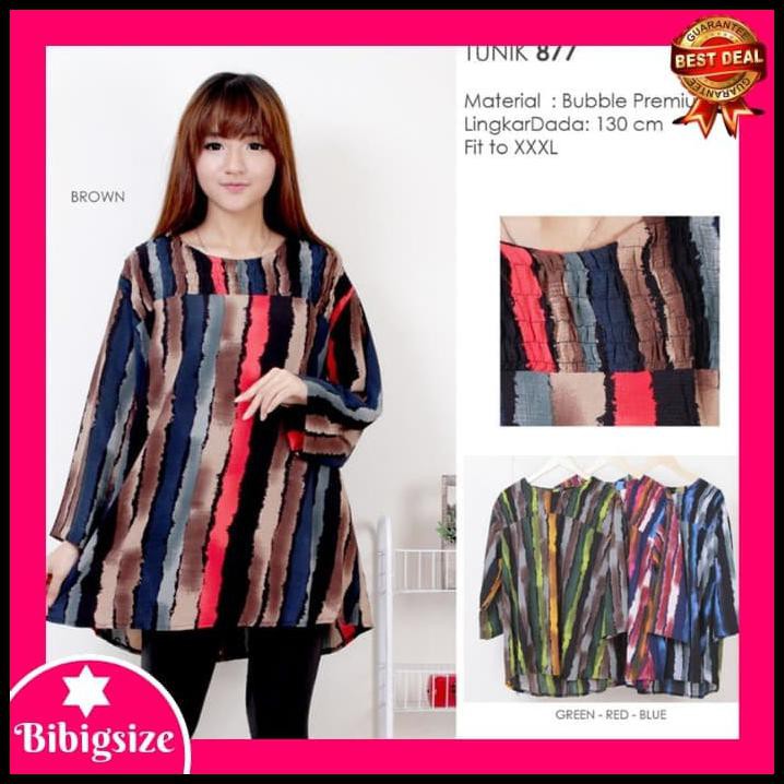 TERBARU BAJU ATASAN WANITA JUMBO 343 - BLOUSE WANITA JUMBO 343 - MERAH