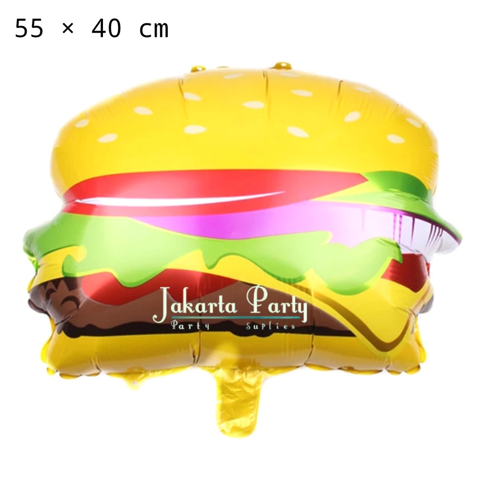 Balon Foil Hamburger / Balon Hamburger / Balon Hamburger Jumbo