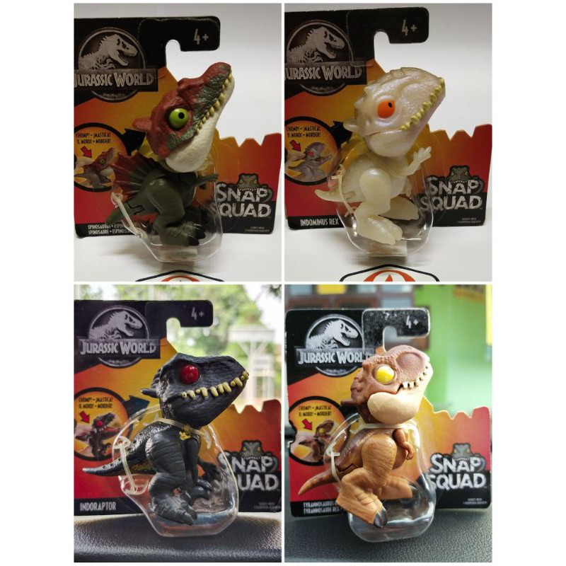 Jurassic World Snap Squad miniatur dinosaurus Wave 1 - 6