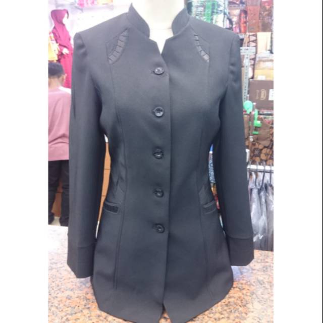 Stelan blazer pns/pemda hitam rok