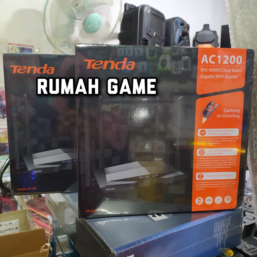 Tenda AC10U - AC1200 MU-MIMO Smart Dual-Band Gigabit MUMIMO TENDA AC10