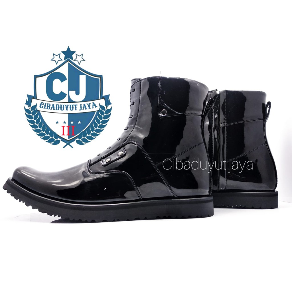SEPATU PDH TNI POLRI DISHUB SEPATU KERJA PLATFORM KILAP TANPA SEMIR TERMURAH!