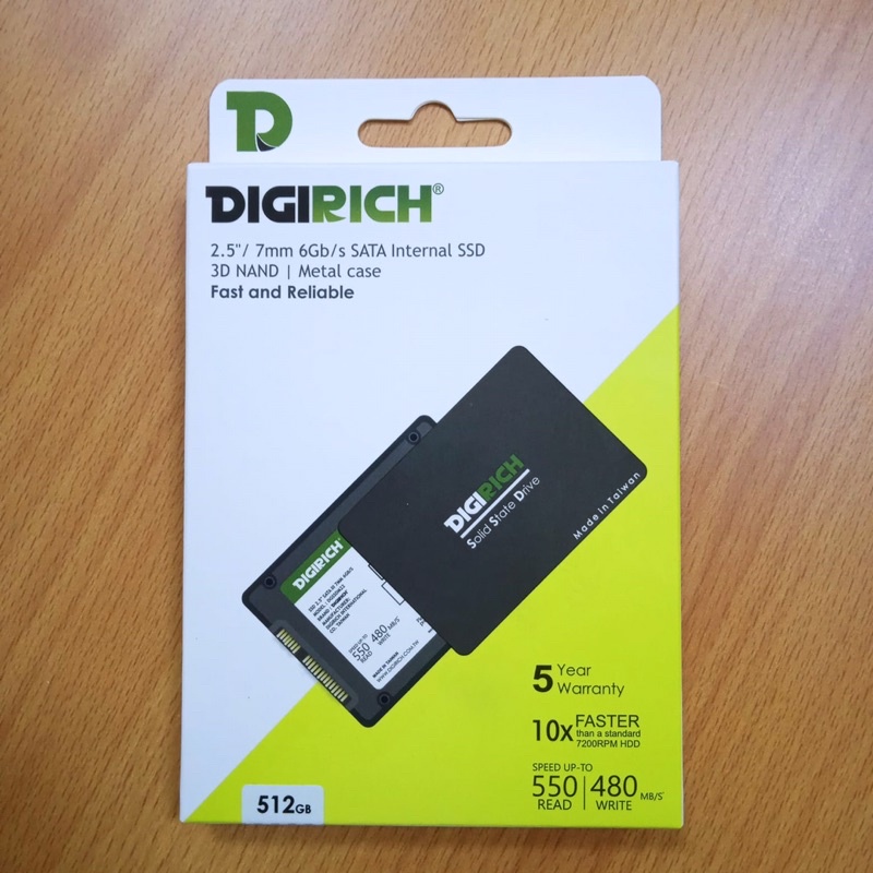 SSD SATA III DIGIRICH BODY METAL GARANSI 5TAHUN 128 GB