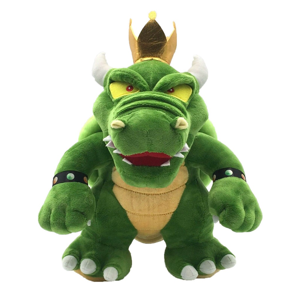 King Super Mario Koopa Bowser Mainan Mewah Boneka Binatang Koopa Hijau Inci Boneka12