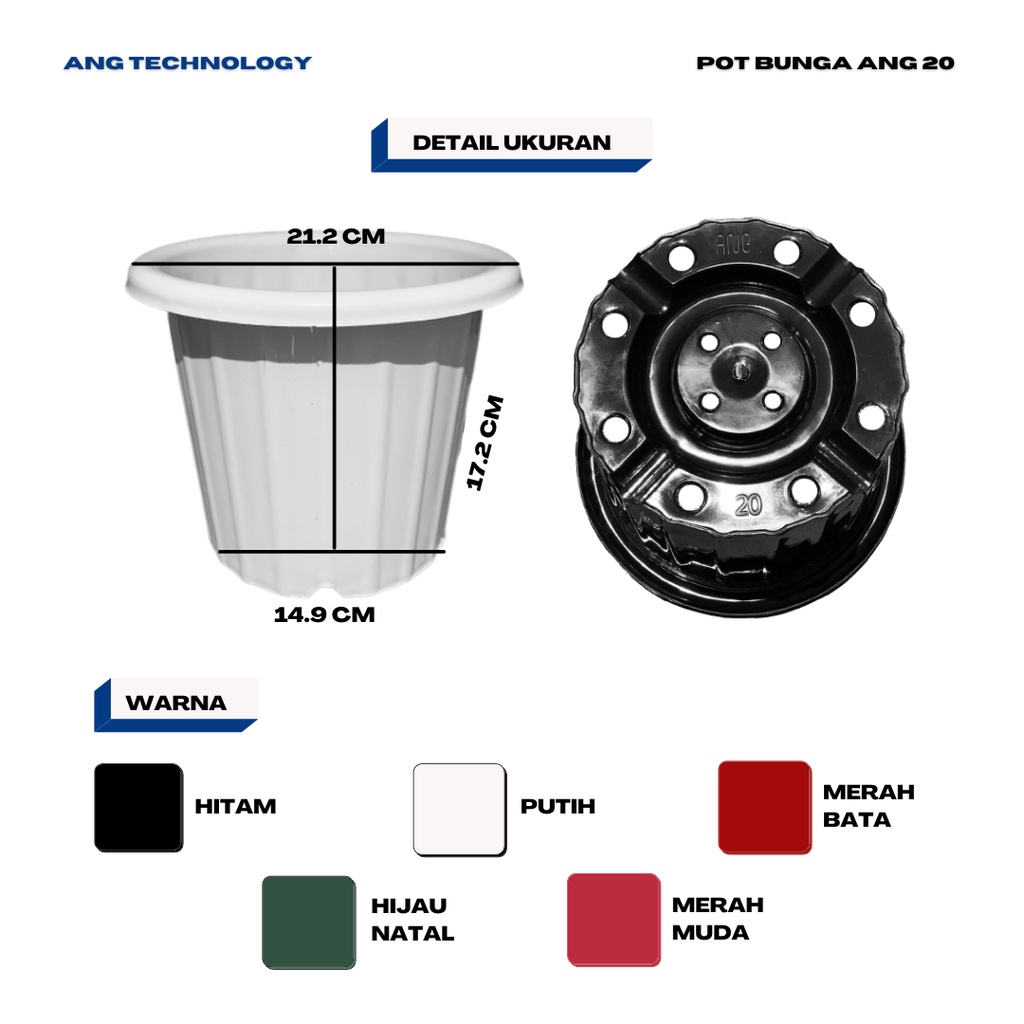 Pot Nanas mirip Yogap YPT 10 13 15 20 21 25 Putih Coklat Merah Bata Bening Transparan Pot Yogap Yogap Murah Yogap 17 18 19 MIRIP YOGAP