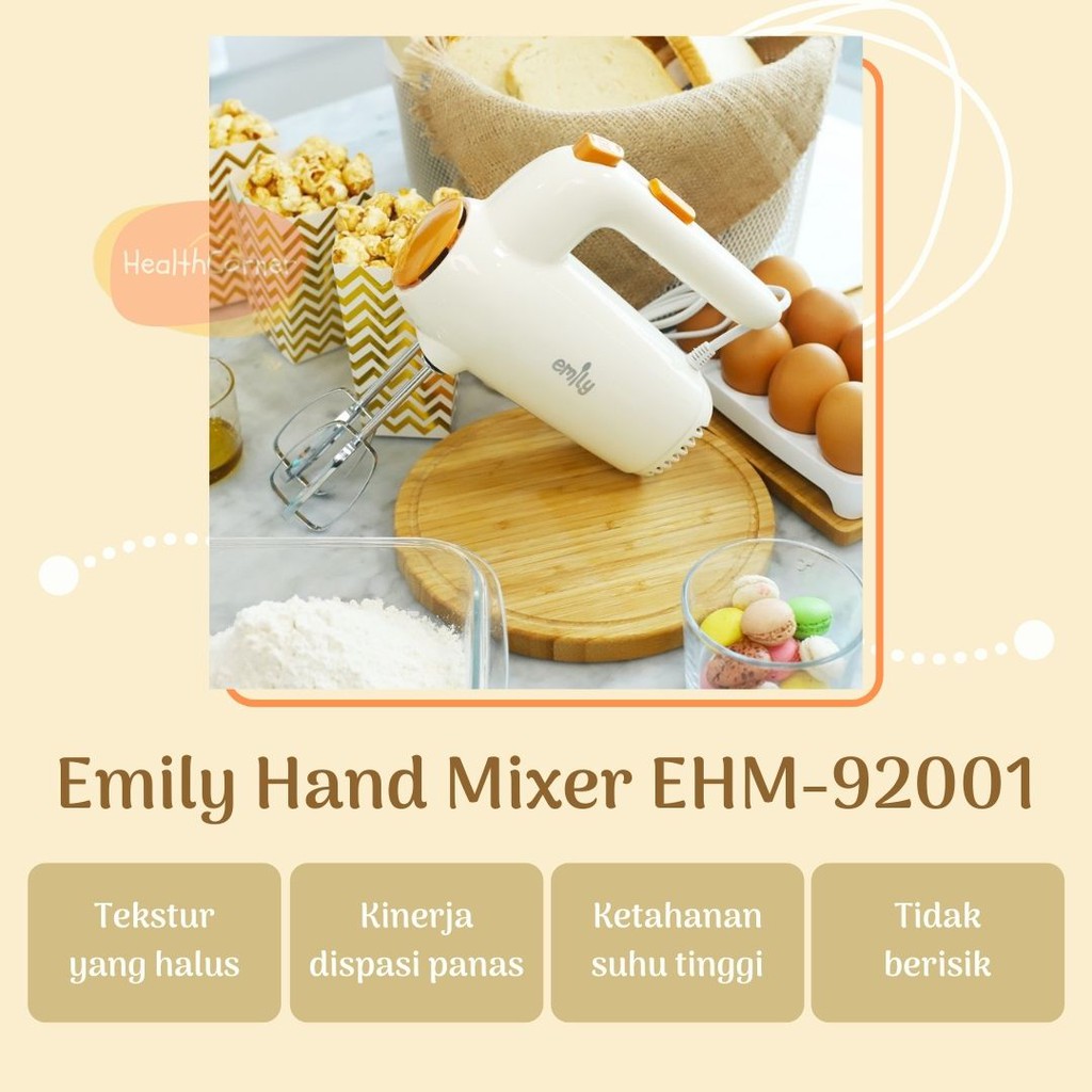 Emily Hand Mixer EHM-92001 - Electric Multifunctional Hand Mixer