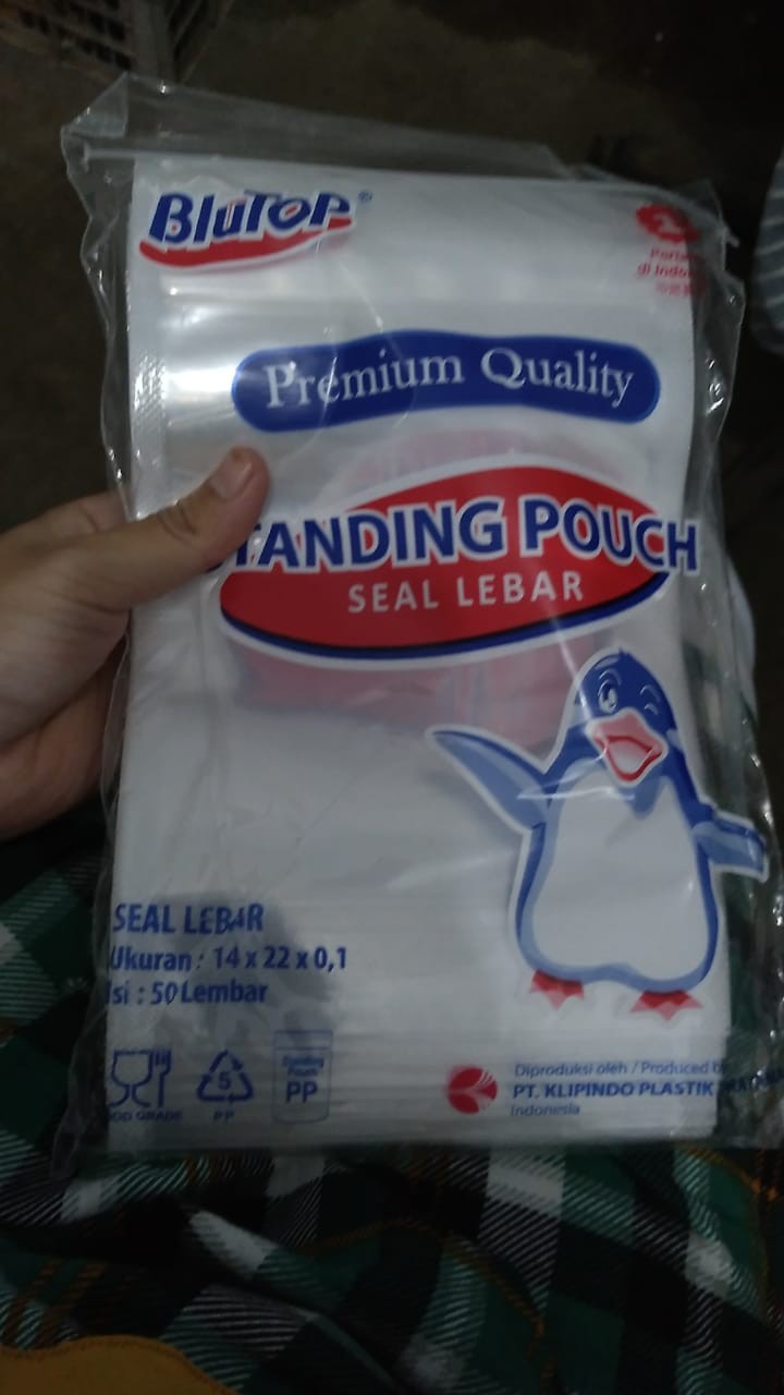 Standing Pouch Seal Lebar 14x22