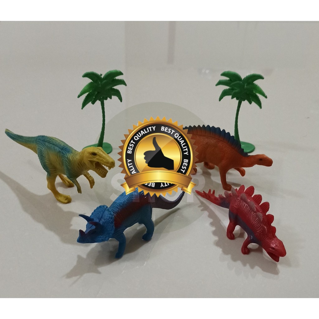 Mainan Anak 4Pcs Hewan Mainan Binatang Liar Buas Wild Animal Jurassicc Miniatur Dinosaurus