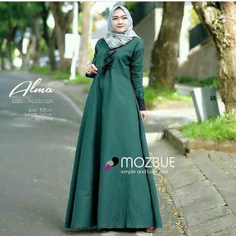 Alma dresa fashion muslim remaja wanita