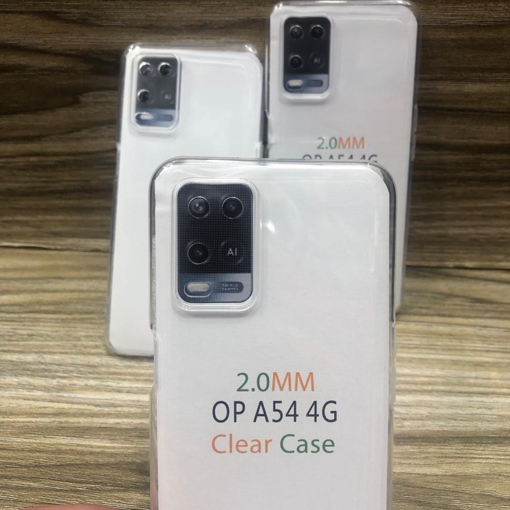 CASING COVER SARUNG OPPO A54 4G SOFT CASE BENING TEBAL 2.00MM SILIKON CLEAR CASE JELLY CASE TRANSPARANT